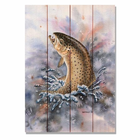 RICKIS RUGS 14 x 20 in. Bartholets Fish on - Brown Trout Wall Art RI2564346
